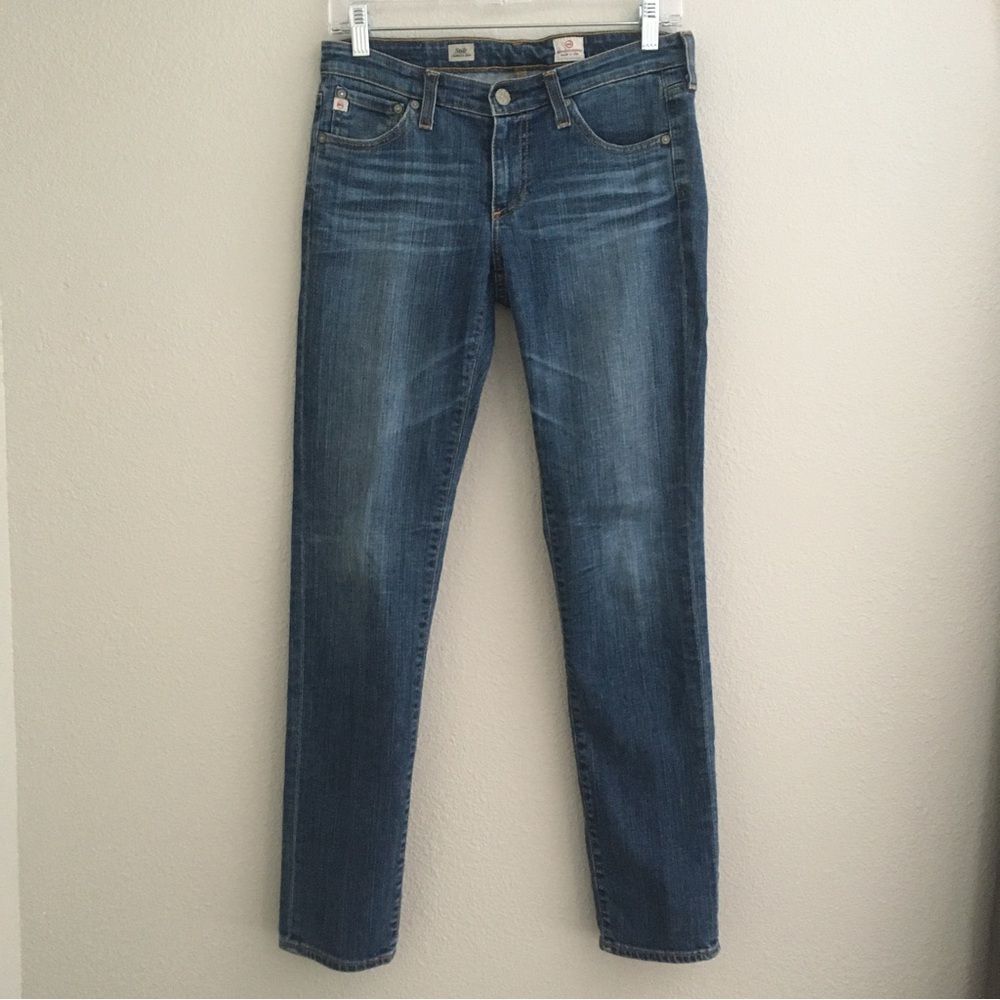 Women's AG Adriano Goldschmied Stilt Cigarette Blue Jeans Size 27 Regular